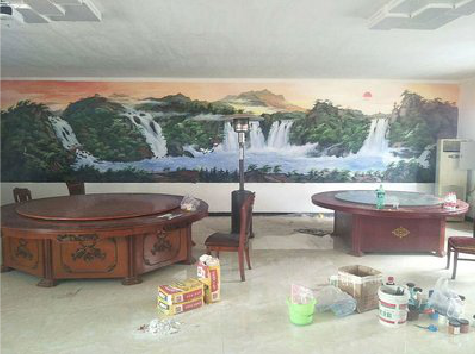  祁门墙绘-写实风景