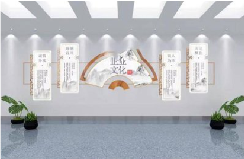  祁门企业文化墙设计的核心要素。