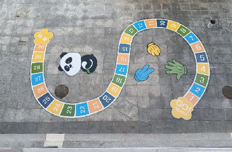  祁门地面游戏彩绘